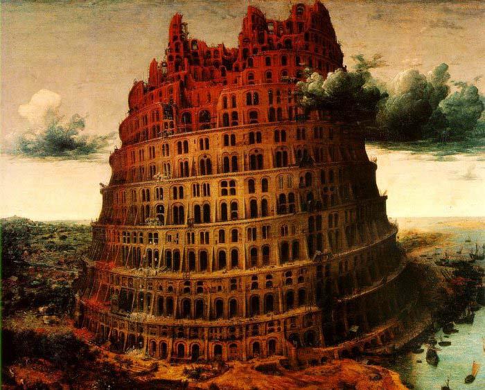 BRUEGEL, Pieter the Elder The Little Tower of Babel China oil painting art